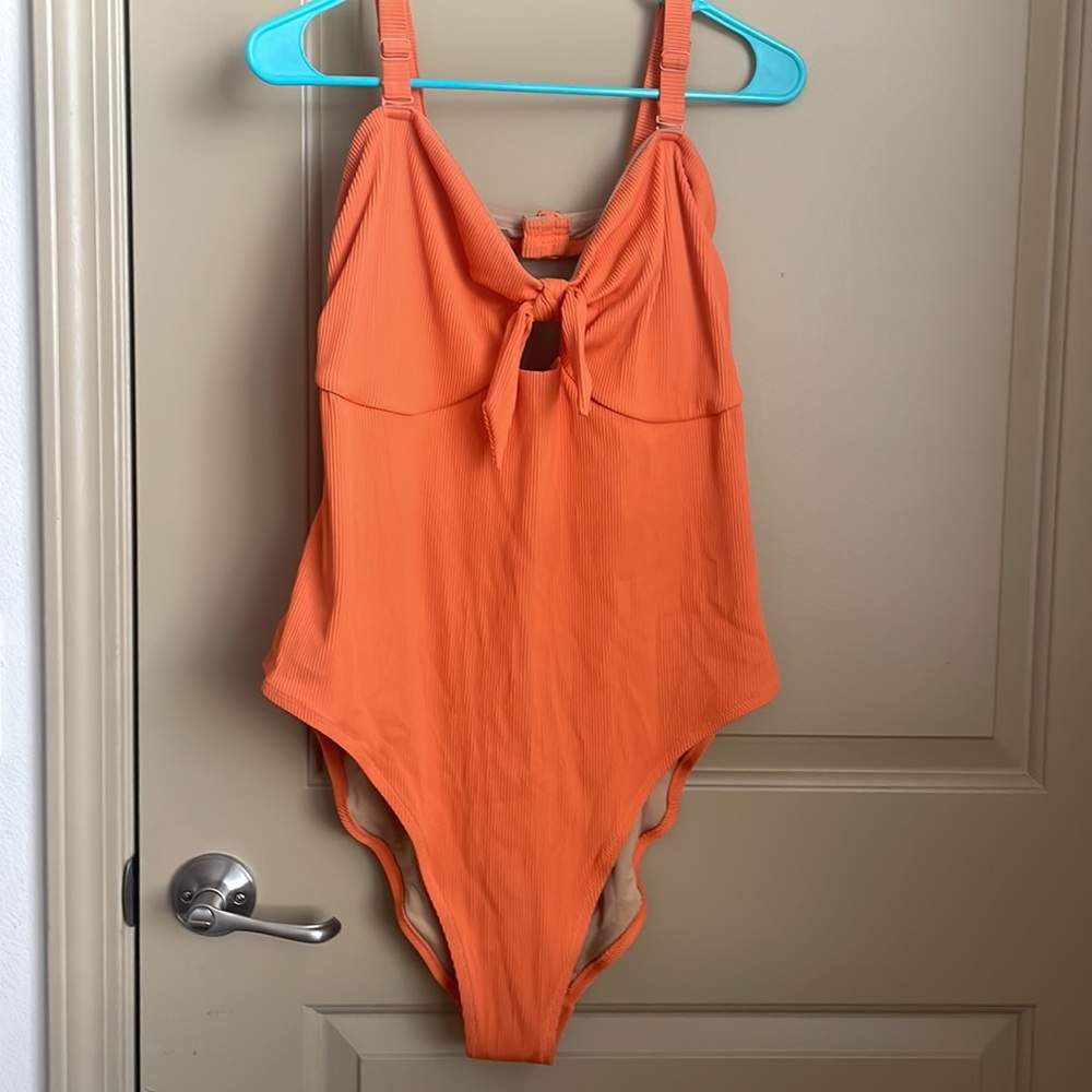 Old Navy Orange One Piece Swimsuit